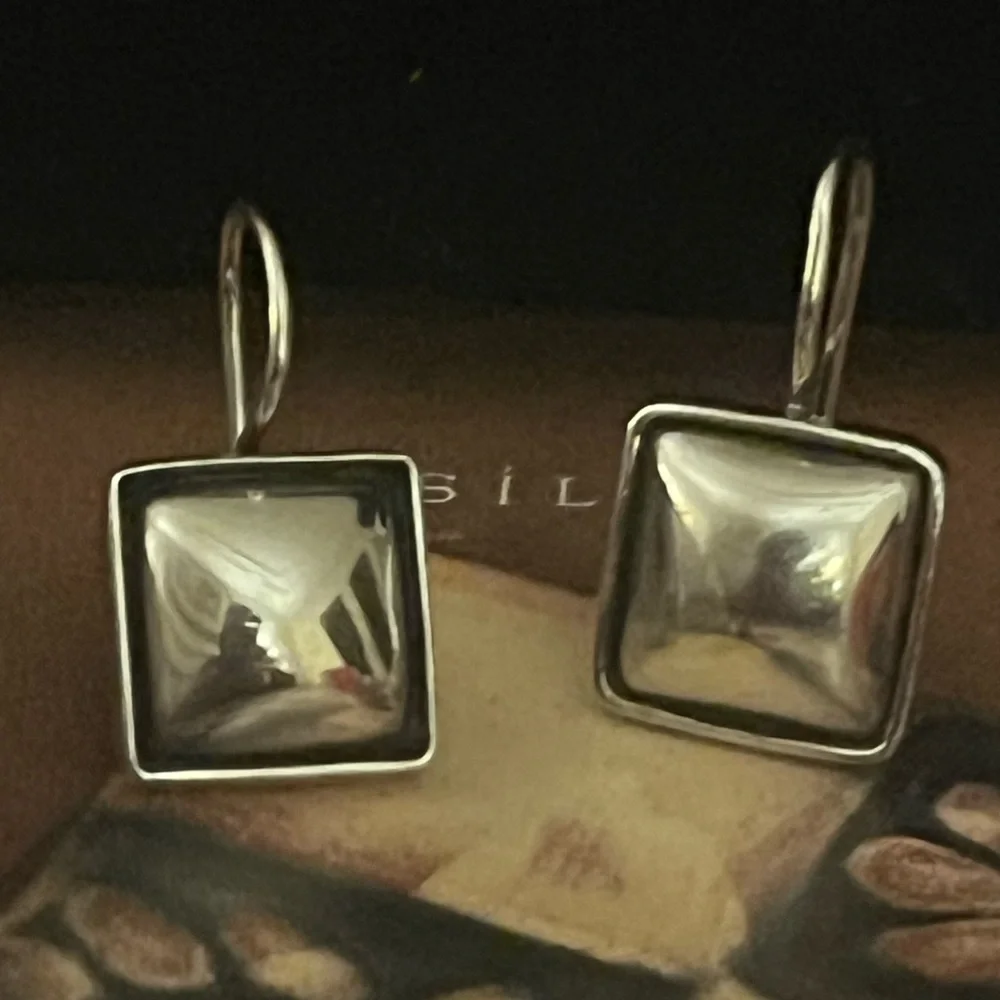 Silpada Square Chic Drop Earrings